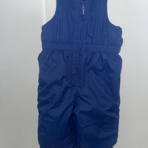 L.L. Bean Kids' Navy Overalls snow bib